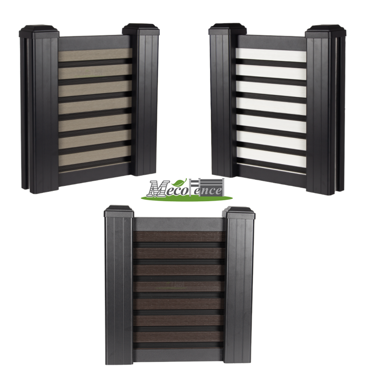 mini set of composite slat fence