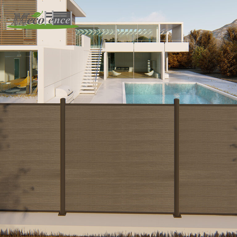 brown composite fence