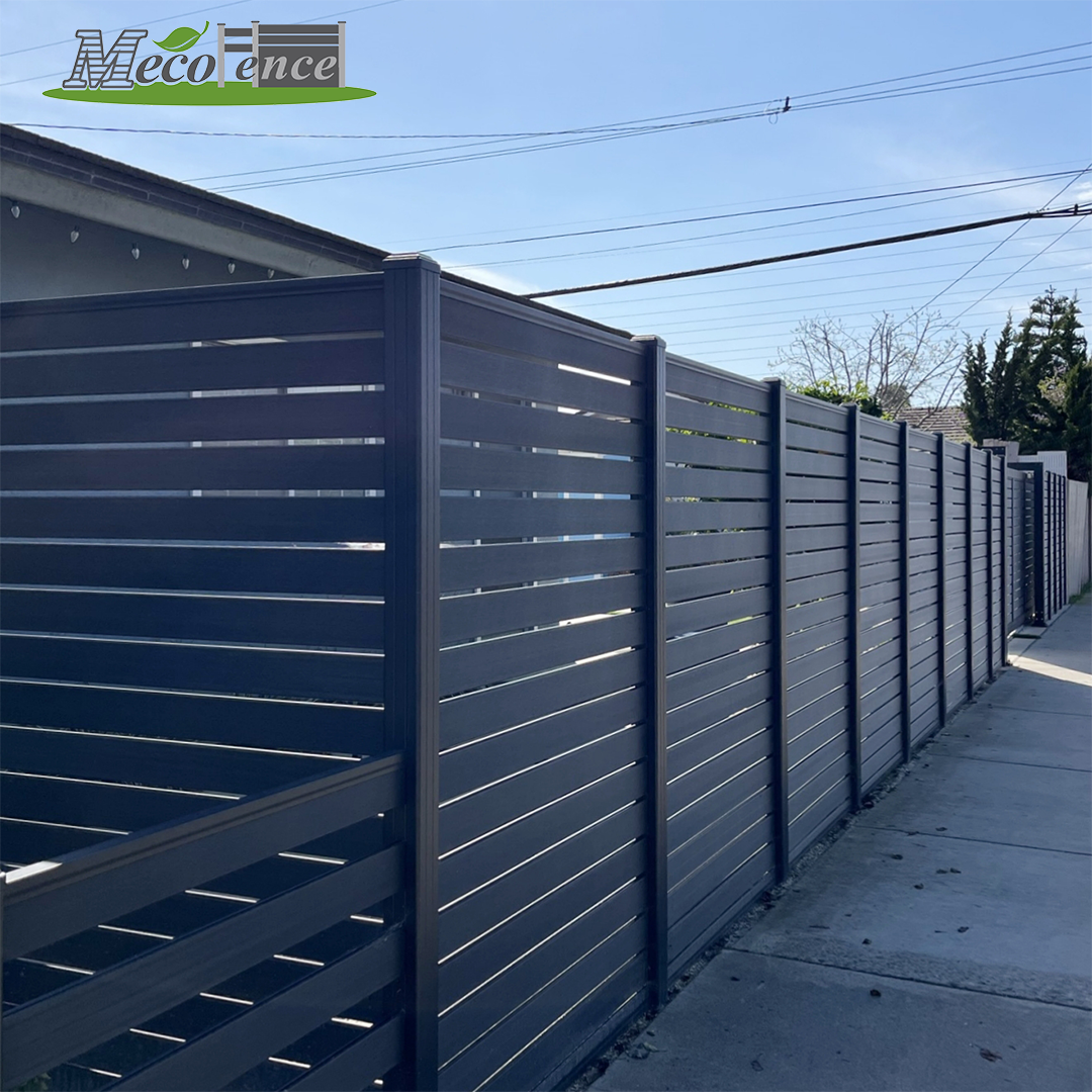 6ft x 8ft semi-privacy composite fence panel WPC fence panels for backyard privacy and garden fencing