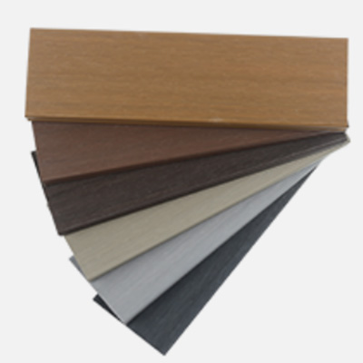 Composite Fence Board in trellis style, solid tone, available in multiple wood-grain colors, made from durable wood composite materials.