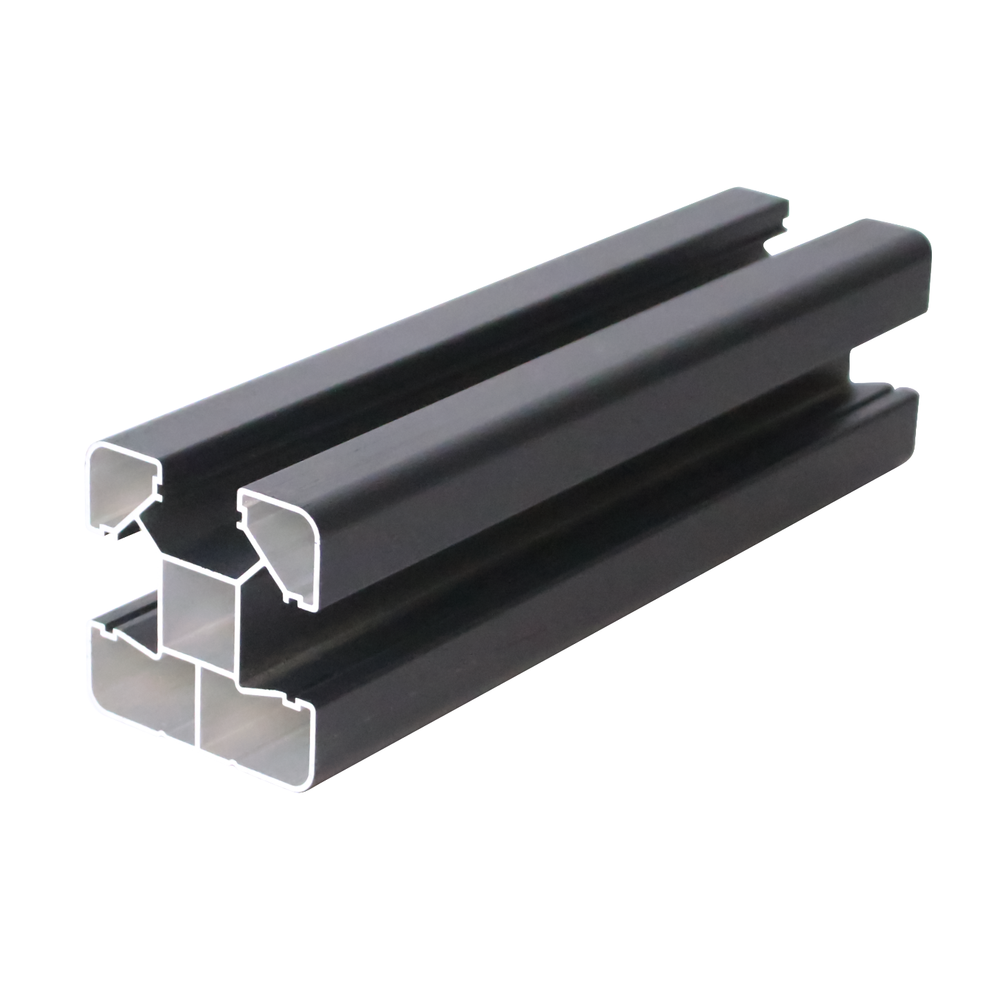 MecoFence patented Y-shape aluminum fence post in black color