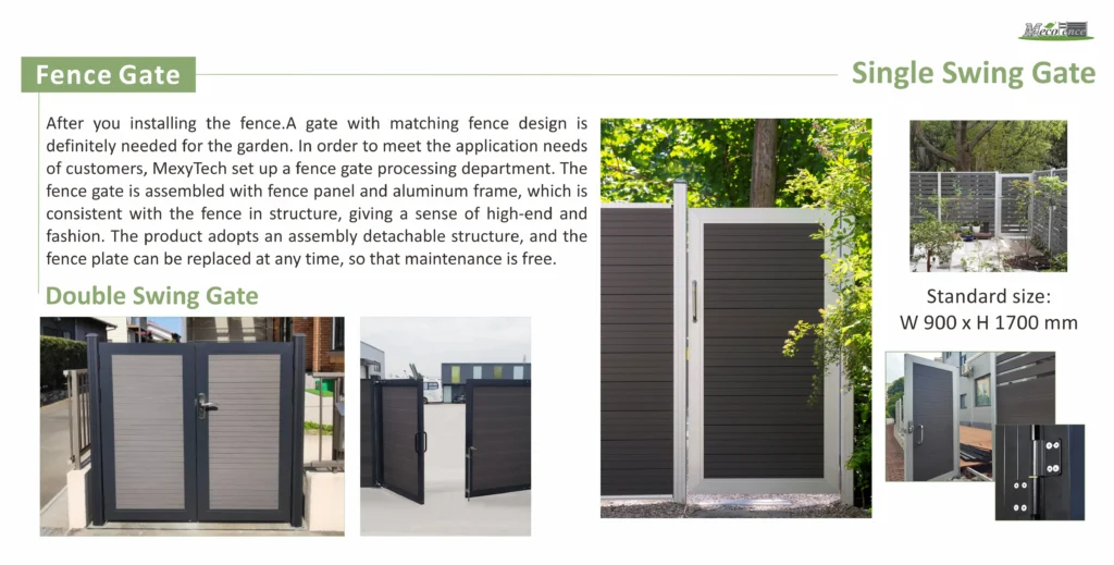 Style and size of Mild-Trellis single fence gate 