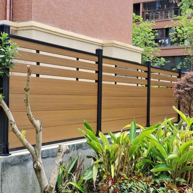 Teak Mid Trellis Wood Composite Fence