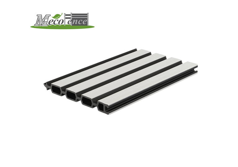Composite Fence panel Slat Design Black+White