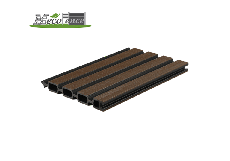 Composite Fence panel Slat Design Blcak+ Teak