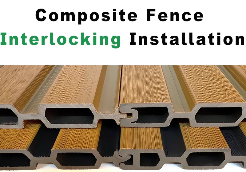Composite Fence Interlocking Installation