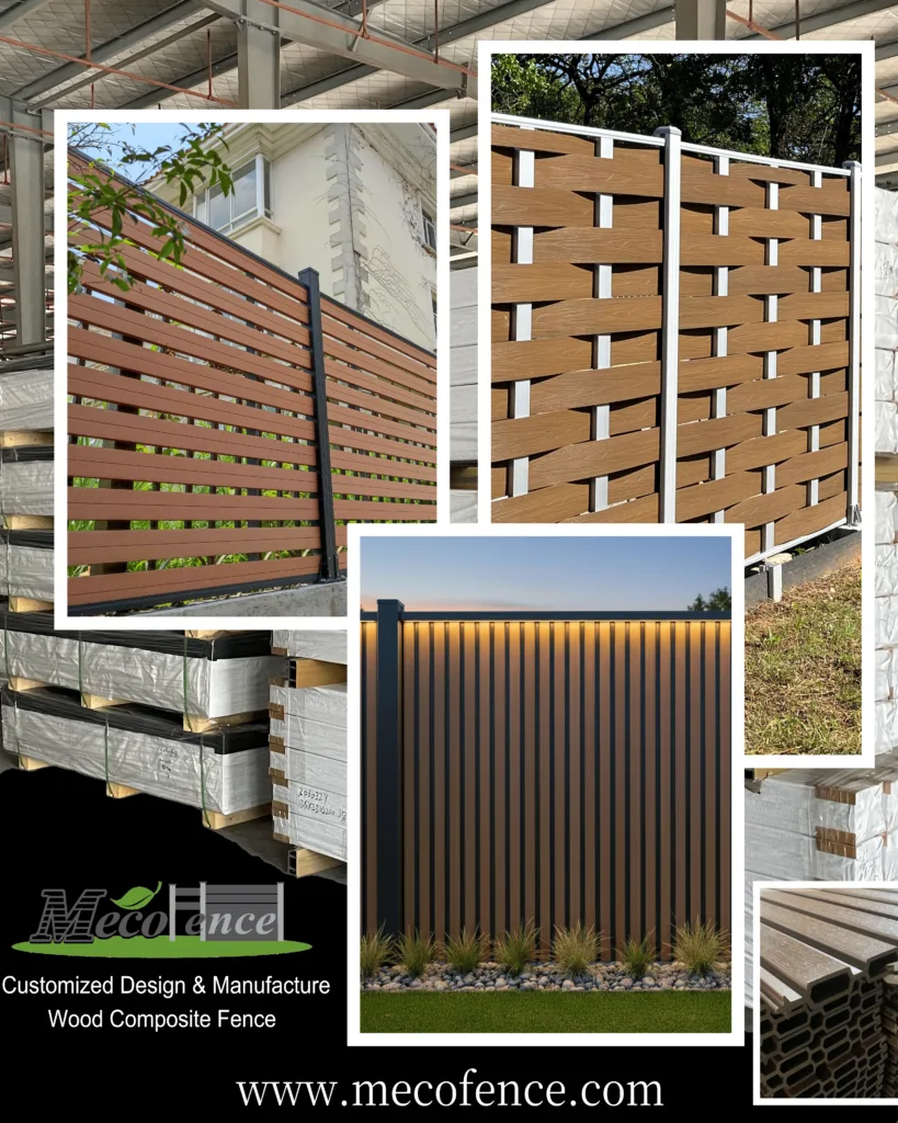 Low Maintenance Composite Fence with Modern Design