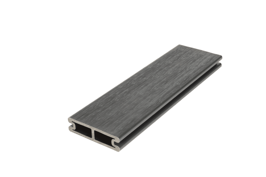 dark grey composite fence board in