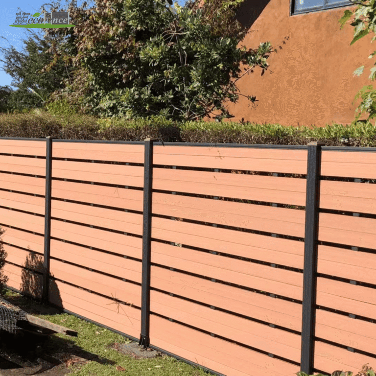 6ft horizontal Teak 1st gen composite fence