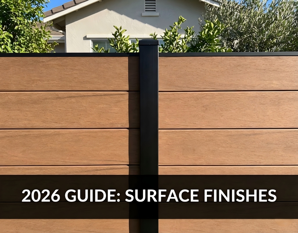 2026 guide surface finishes for composite fencing