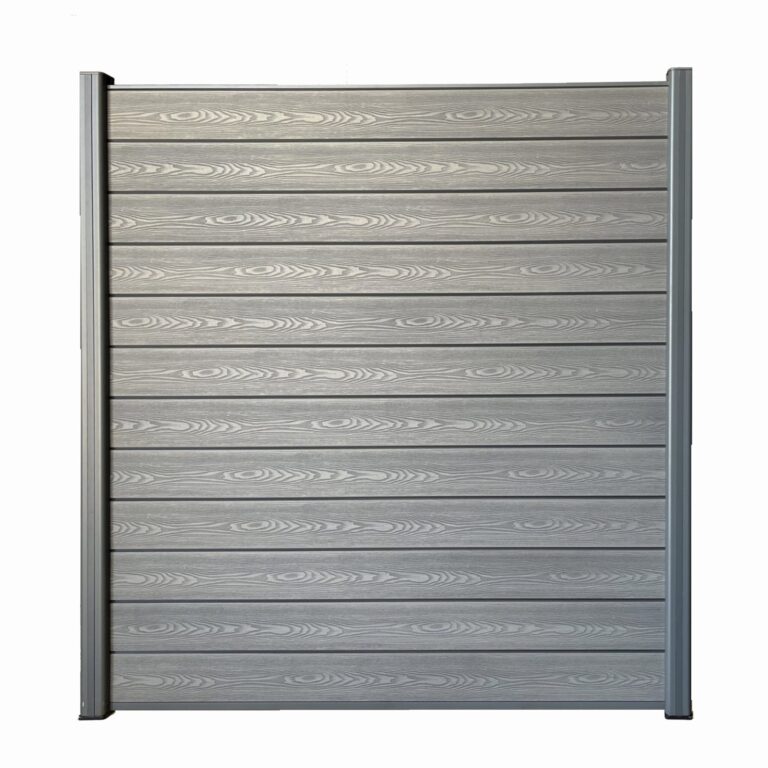 3D Embossing 1st Generation composite fencing light grey 6ft