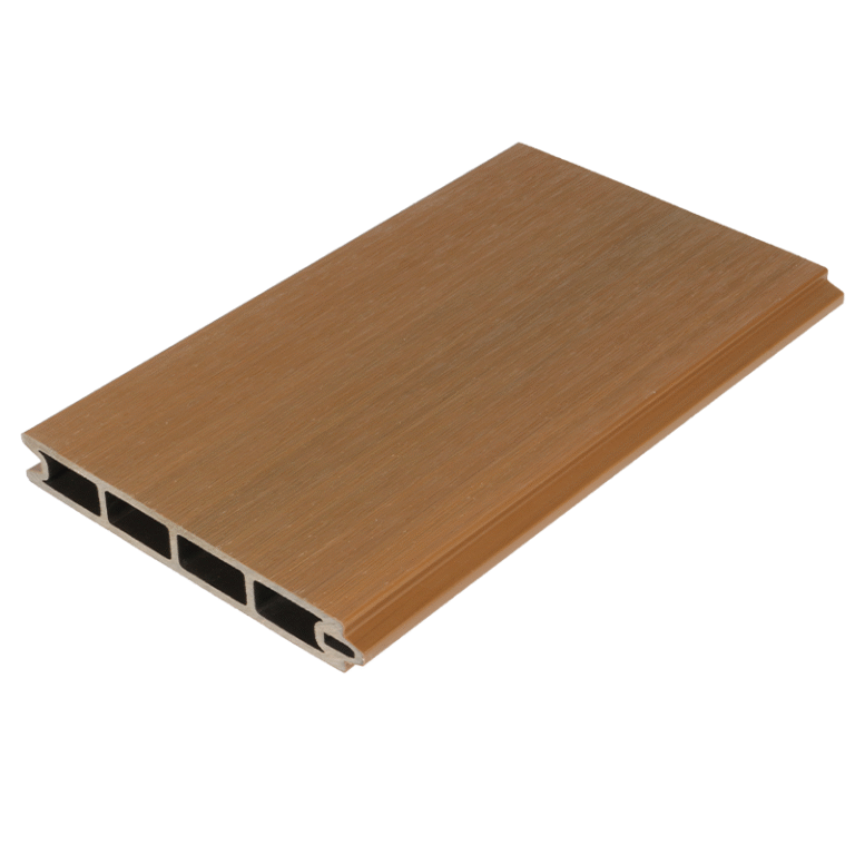 MecoFence Co-extrusion composite fencing board Teak color