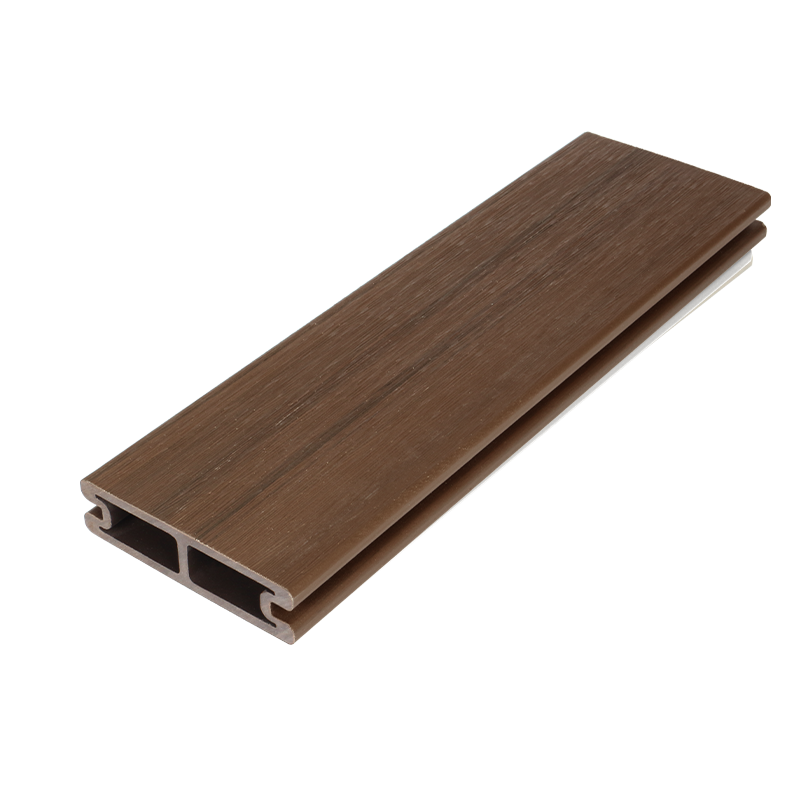 MECOFENCE WPC trellis fence board – Walnut dark brown colour swatch