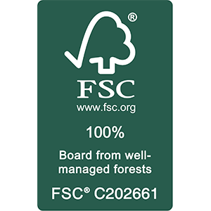 Mecofence composite fence manufacturer 2026 FSC 100% certification logo for composite fencing - Board from well-managed forests (C202661)