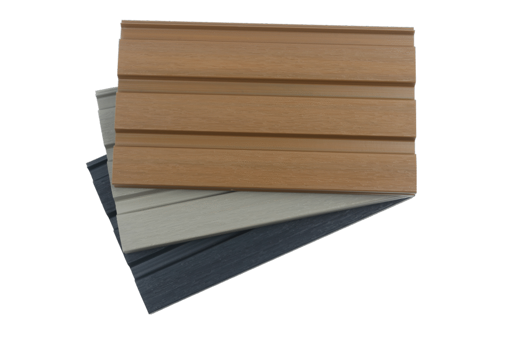 Single color Fluted WPC Fence board MecoFence