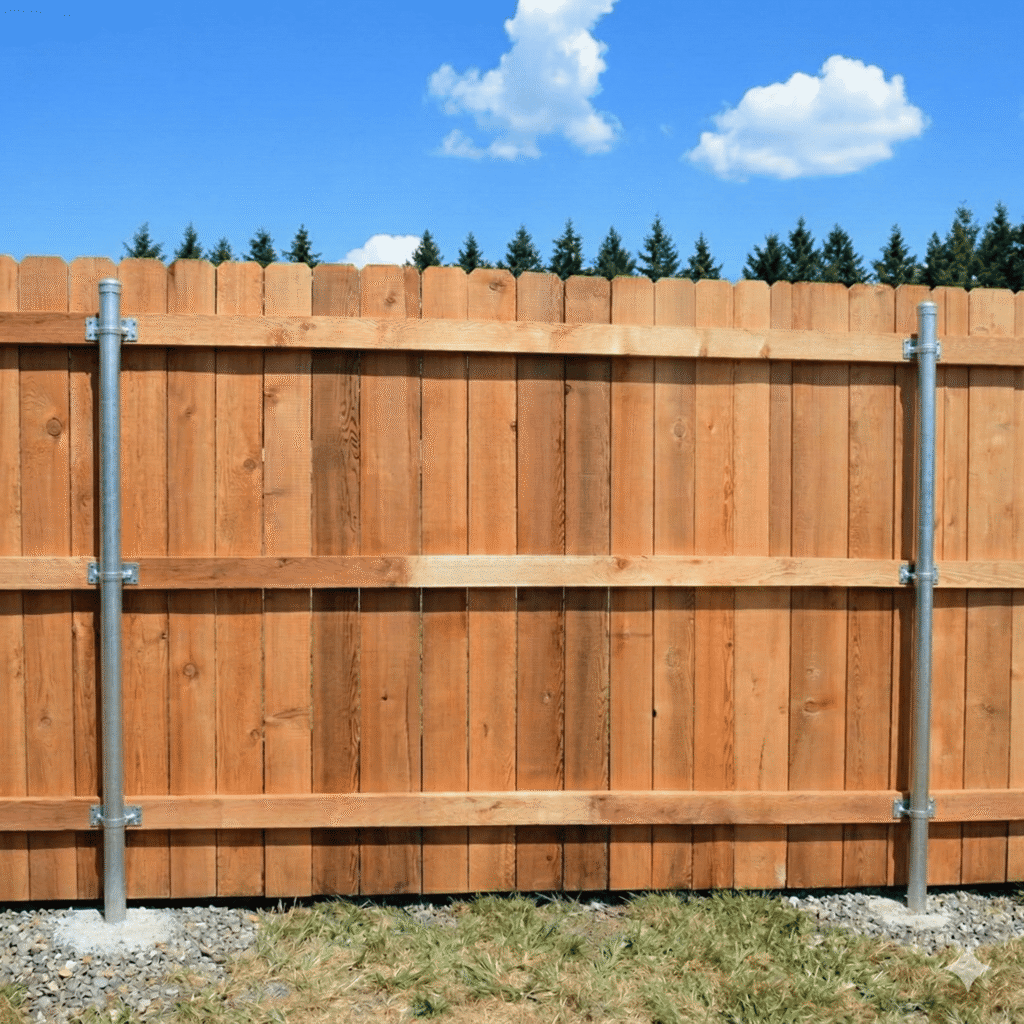 metal fence post with no dig installation