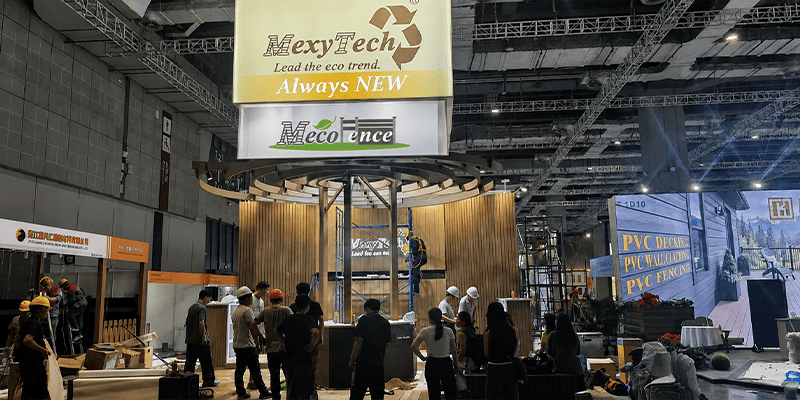 mecofence is ready for the composite fencing trade show in Domotex