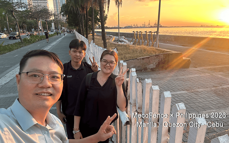 MecoFence team in Manila Philippines waterfront business trip 2026