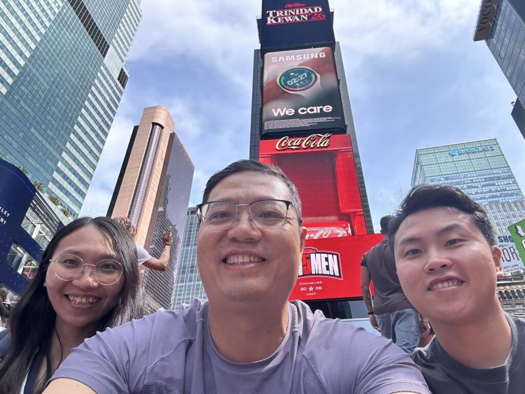 MecoFence North America field team in Times Square, New York, on August 30, 2026.